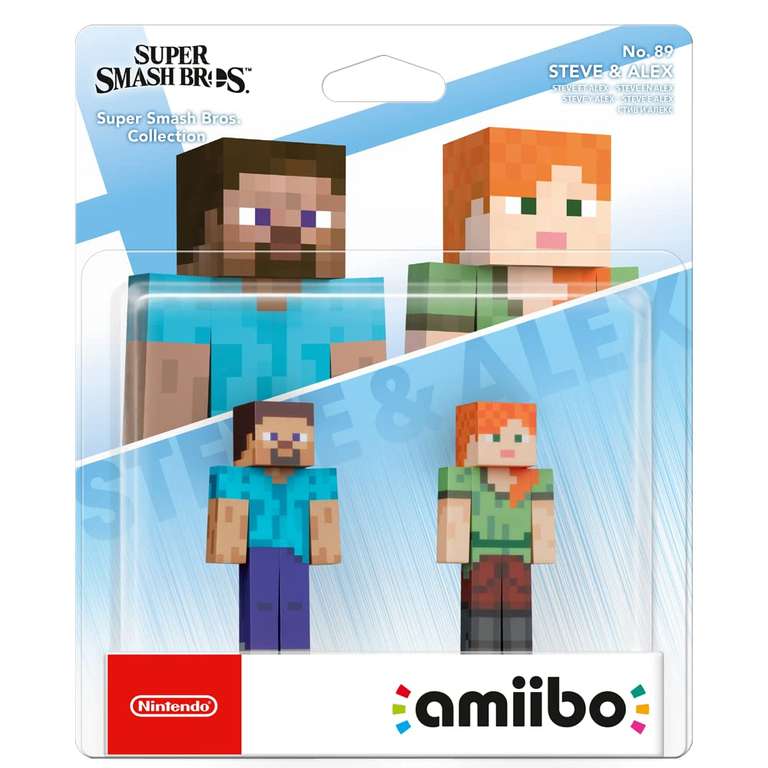 Nintendo AMIIBO: Super Smash Bros. Collection - Steve/Alex (Minecraft) - No. 89