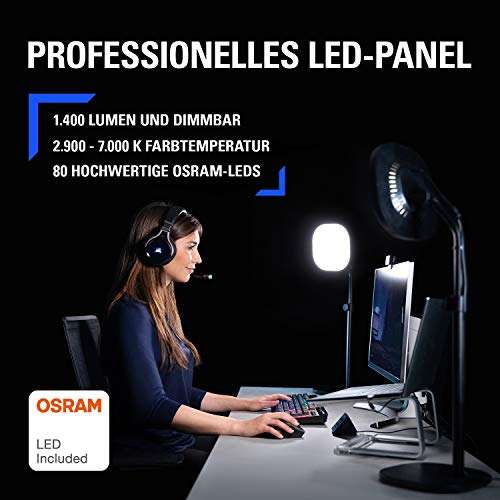 Elgato Key Light Air - Professionelles LED-Panel mit 1.400 Lumen im 2er Pack