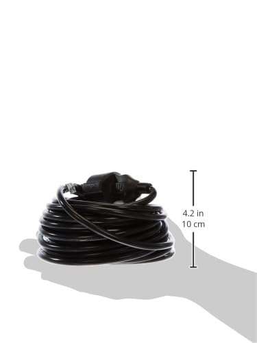 - - Innenbereich - IP20 schwarz 10 m - Schutzkontakt-Verlängerung Meister Kunststoffleitung Preisjäger Kabel -
