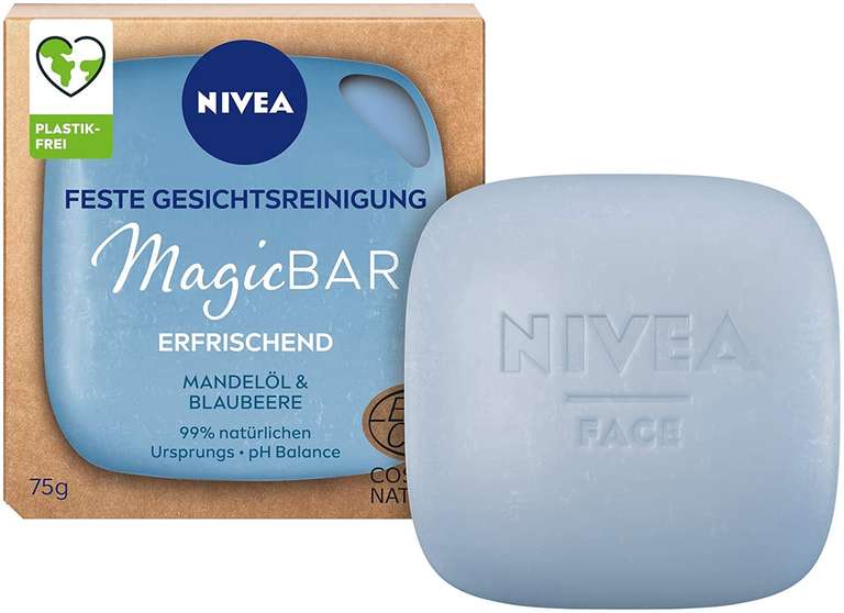 NIVEA MagicBar Feste Gesichtsreinigung "sensitiv", "erfrischend" oder "strahlend schön" je 75g