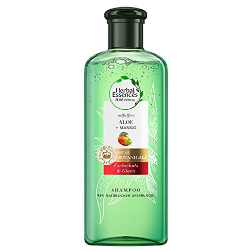 Herbal Essences PURE:renew Farbschutz & Glanz, Sulfatfreies Shampoo Mit Aloe + Mango, 6x 225ml