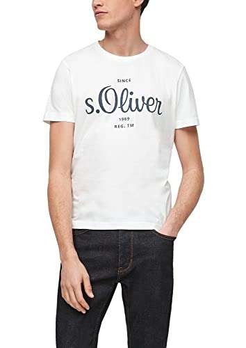 s.Oliver Herren T-Shirt Weiß| Größe S-XXL