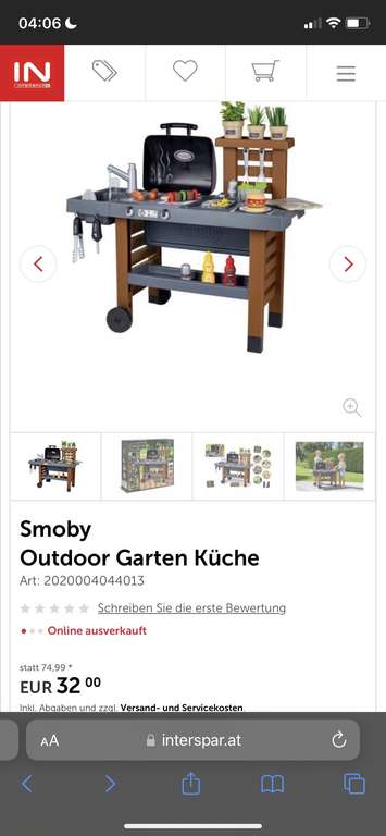 Smoby Outdoor Grill Küche