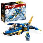 LEGO 71784 NINJAGO Jays Donner-Jet EVO, Aufrüstbares Ninja Spielzeug-Flugzeug mit Jay Minifigur