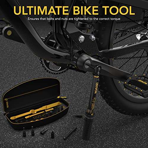 Lexivon Drehmomentschlüssel Set Fahrrad & Motorrad, 1/4 Zoll, inklusive 15 teiliges torque wrench Set