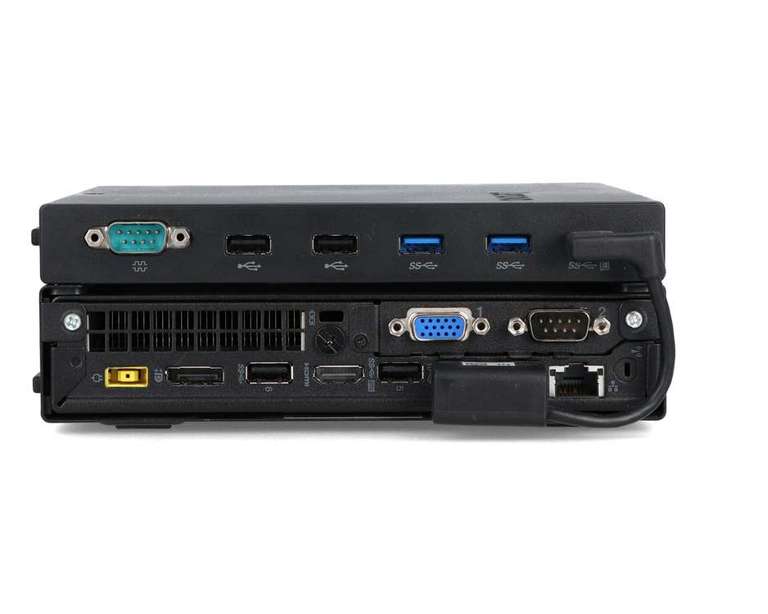 Lenovo ThinkCentre M920q Tiny - Intel vPro i5 8500t m. VESA-Kit USB-C Win Pro Key - Mini PC für Office oder Proxmox-Server - refurbished