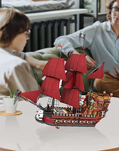 Reobrix 66010 Piraten Schiff mit Stoffsegeln - 3066 Teile