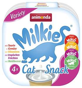 animonda Milkies, Katzenmilch portioniert, Selection, 17 x 4 Cups à 15 g