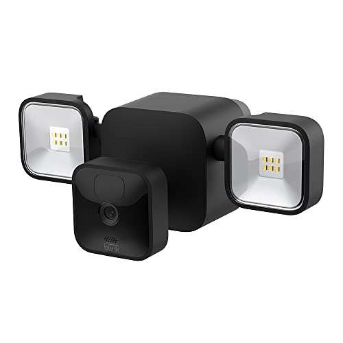Blink Outdoor + Floodlight – kabellose, batteriebetriebene Flutlicht-Halterung und smarte HD-Überwachungskamera, 700 Lumen