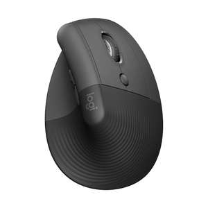 Logitech Lift Vertikale Ergonomische Maus, Kabellos, Bluetooth oder Logi Bolt USB-Empfänger