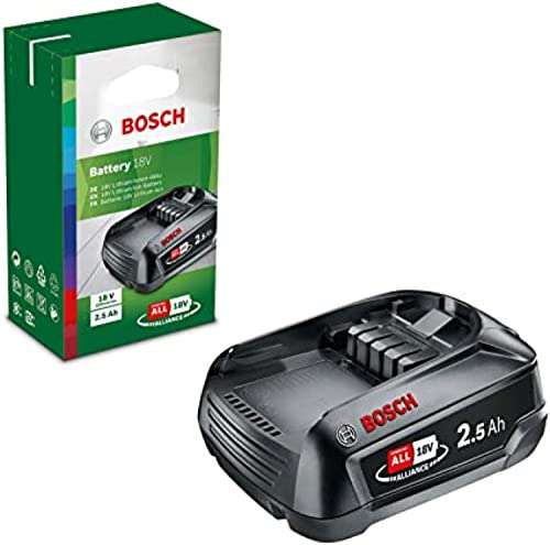 Bosch 18 Volt Ersatz Akku (2,5 Ah, kompatibel mit grünen Bosch Home & Garden 18 Volt Geräten) WHD "Wie neu" bis "sehr gut"