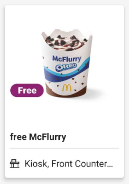 McFlurry kostenlos bei McDonald's über die App PERSONALISIERT