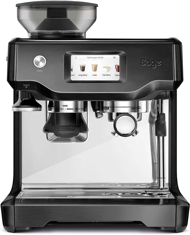 Sage "SES880" The Barista Touch - Siebträger-Espressomaschine (schwarzer Edelstahl)