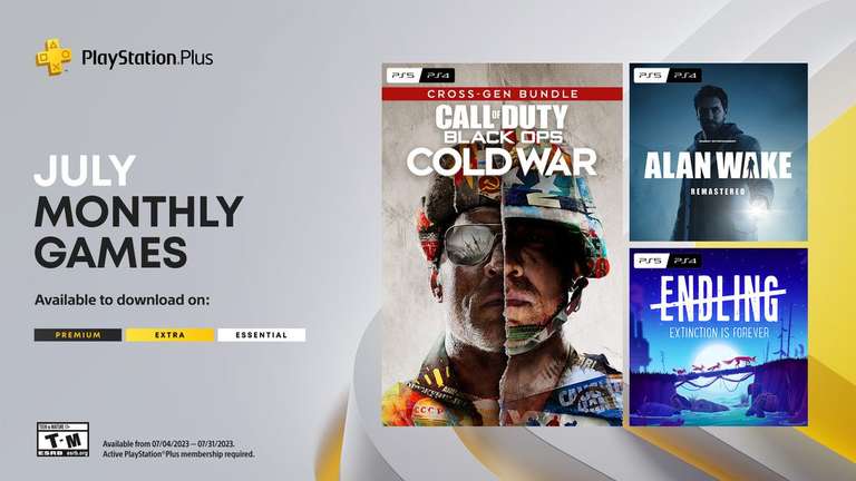 PS Plus Essential Juli 23: "Alan Wake Remastered", "Endling: Extinction is Forever" und "COD: Black Ops Cold War" (PS4 /PS5)