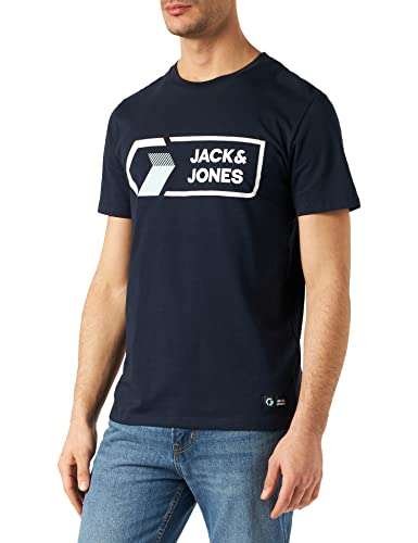 JACK & JONES Herren Jcologan Tee Ss Crew Neck Noos T-Shirt in Xs, M & L