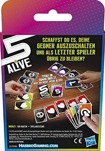 Five Alive Kartenspiel, schnelles Spiel für Kinder und Familien
