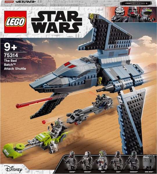 LEGO Lego Star Wars 75314 Das Bad Batch Attack Shuttle
