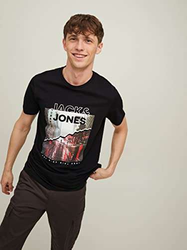 JACK & JONES Male T-Shirt Crew Neck / Größe S-XL