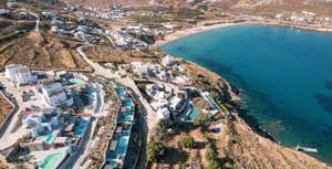 Mykonos: 7 Nächte im Radisson Blu Euphoria Resort 5* mit Frühstück, Superior Zimmer mit Whirlpool und Meerblick (Mai oder Anfang Juni)