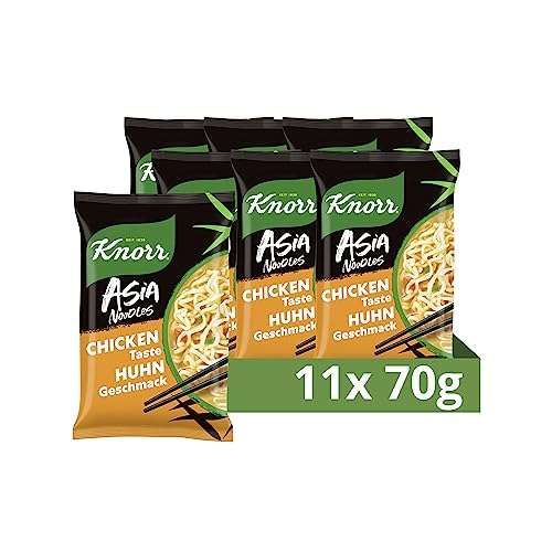 11x 70g Knorr Asia Noodles Instant Nudeln Huhn-Geschmack