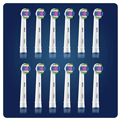 Oral-B 3DWhite Aufsteckbürsten für elektrische Zahnbürste, 12 Stück