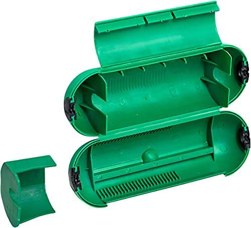 Brennenstuhl Safe-Box/Schutzbox für Verlängerungskabel (Schutzkapsel für Kabel, für die Verwendung im Innenbereich) grün