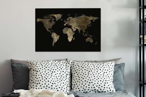 Lieblingsfoto: Weltkarten auf Leinwand z.b. 120x80cm für 30,54€