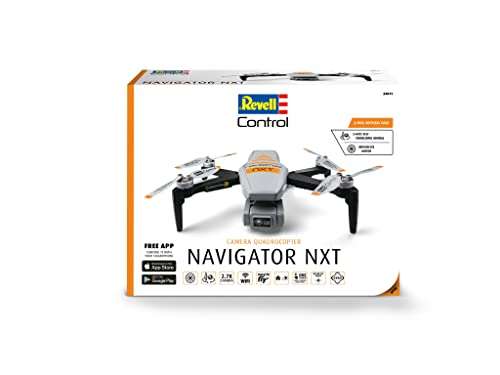 Revell Control 23811 Navigator NXT ferngesteuerte Faltbare Kameradrohne mit 2.7K Kamera & 2-Achsen-Gimbal