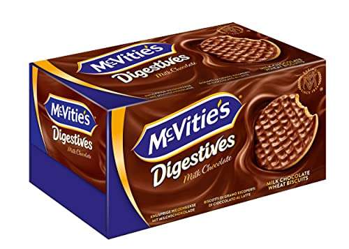 McVitie's Digestives Milk Chocolate 1 x 200 g – knusprige Kekse mit Schokoladenüberzug