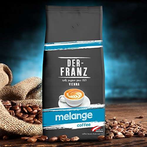 4x 1000g Der-Franz Melange Kaffee, Ganze Bohne