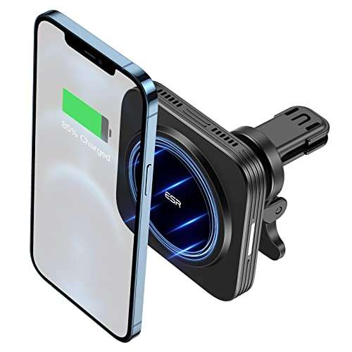 ESR HaloLock Magnetische Kabellose Handyhalterung, Auto Ladegerät, kompatibel mit MagSafe mit iPhone 12/12 Pro/12 mini/12 Pro Max
