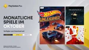 PS Plus Essential - Games im Oktober: Hot Wheels Unleashed (PS4 / PS5), Injustice 2 (PS4), Superhot (PS4)
