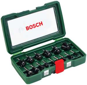 Bosch 15 teiliges Hartmetall Fräser Set