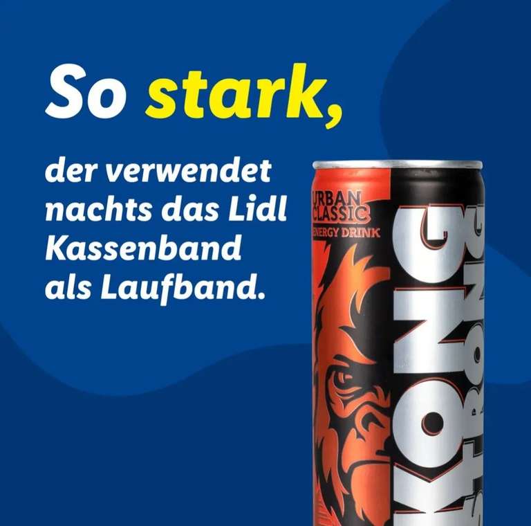 Kong Strong Energy Drink 0,25L nur 0,24€ bei Lidl | Preisjäger