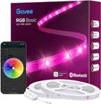 Govee LED Strip 30m, Bluetooth RGB LED Streifen mit App-Steuerung, Farbwechsel, Musik Sync, 64 Szenenmodus