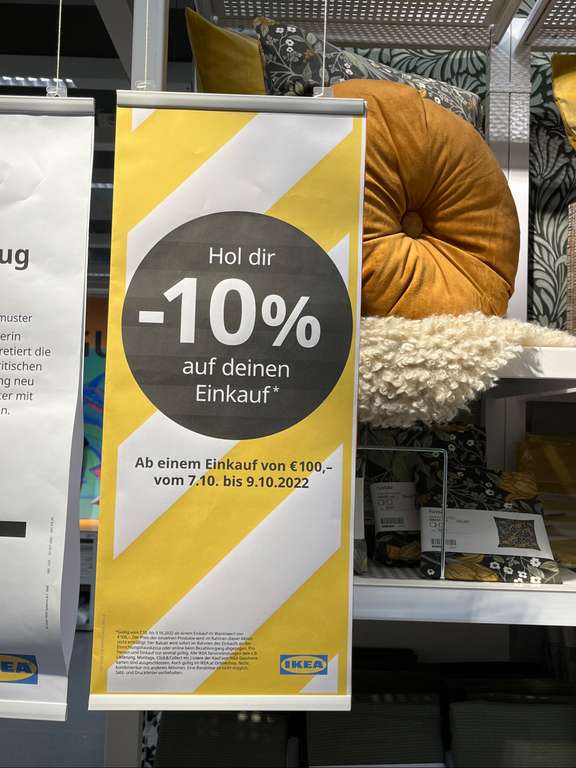 IKEA -10% von 7.10 bis 9.10