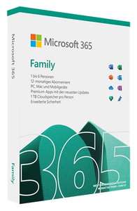 Microsoft Office 365 Family (bis zu 6 Benutzer)