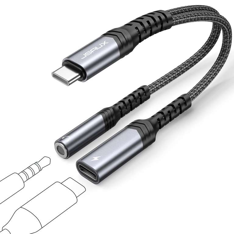 USB C Kopfhörer Adapter und Laden