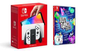Nintendo Switch OLED, weiß + Just Dance 2022