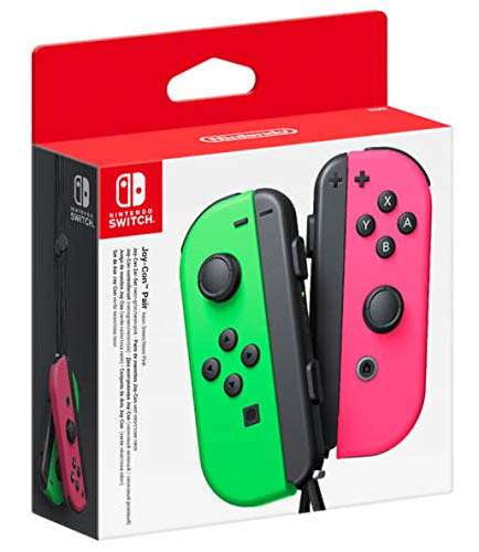 AMAZON.de l Nintendo Joy-Con Controller neon grün/neon rosa, 2 Stück (Switch) auch andere