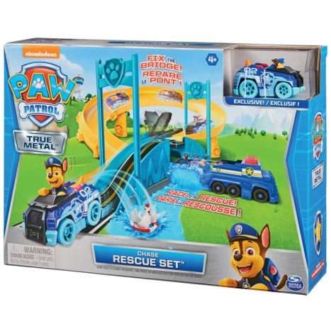 Paw Patrol True Metal Chases Police Rescue Set