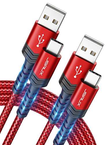 2x JSAUX USB-C mit 2m Länge - 3,1A Schnellladefähig