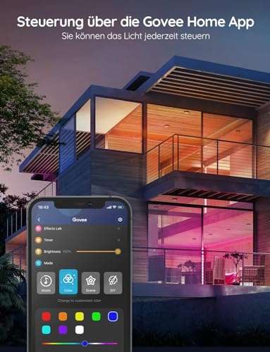 Govee LED Strip Smart RGB WiFi 30m, App Steuerung, WLAN mit Alexa und Google Assistant
