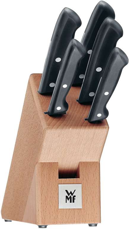 WMF Messerblock mit Messerset 6-teilig CLASSIC LINE 5 Messer, 1 Block aus Birkenholz
