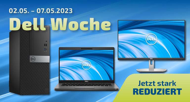 AfbShop: Dell Woche mit bis zu 50€ Rabatt auf Refurbished Notebooks, Monitore & Mini PC's