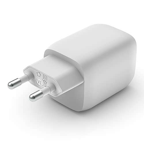 Angebot des Tages: Belkin 65-W-USB-C-Ladegerät mit 2 Ports, Schnellladen mit Power Delivery 3.0 und GaN-Technologie