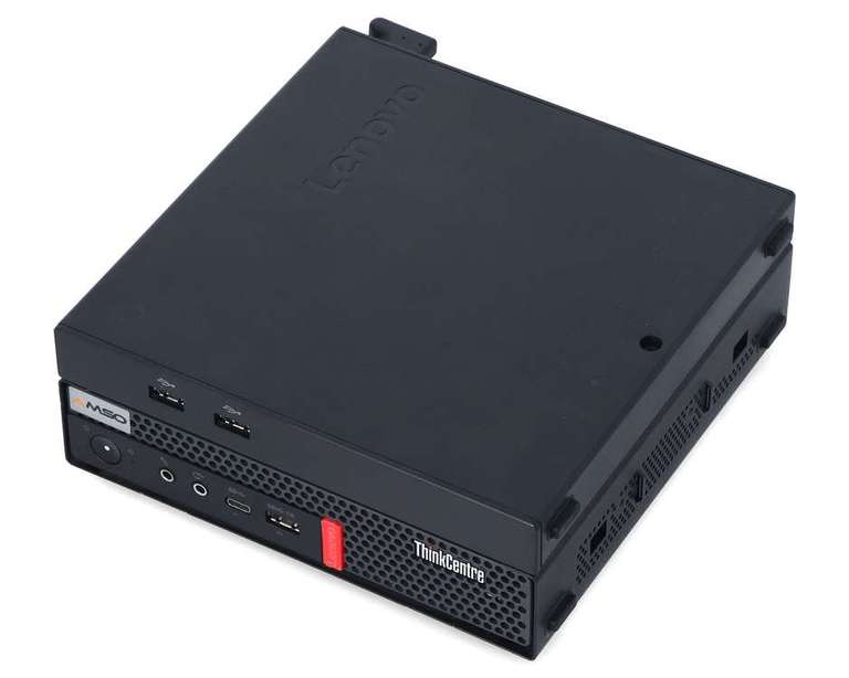 Lenovo ThinkCentre M920q Tiny - Intel vPro i5 8500t m. VESA-Kit USB-C Win Pro Key - Mini PC für Office oder Proxmox-Server - refurbished