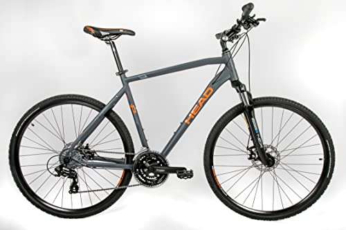 Head Herren I-Peak I Crossbike, Grau matt/orange 50cm