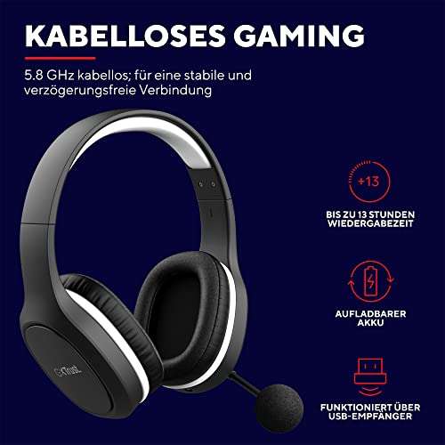 Trust Gaming Kabelloses Gaming-Headset