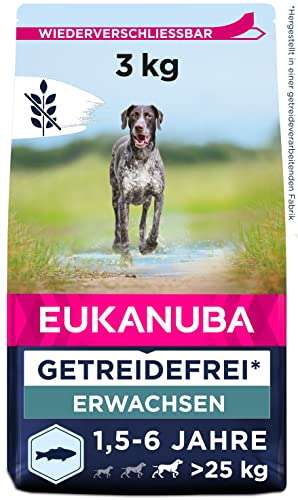 Eukanuba Hundefutter getreidefrei mit Fisch für große Rassen 3kg